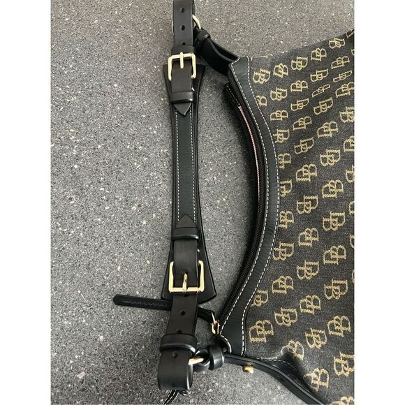 Dooney & Bourke leather canvas Hobo Shoulder Handbag - Picture 16 of 16